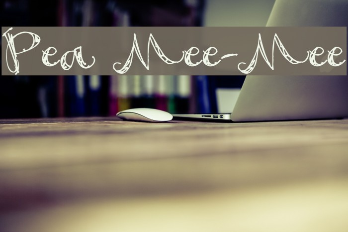 Pea Mee-Mee Font examples