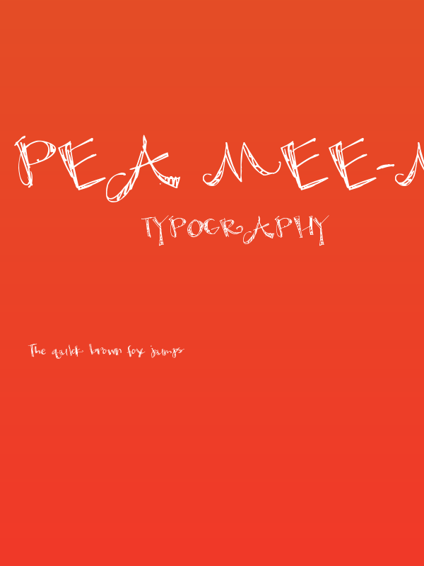 Pea Mee-Mee Poster