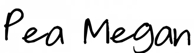 Pea Megan  baixar fontes gratis