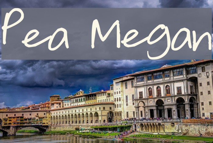 Pea Megan Font examples