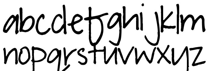 Pea Megeletto Font LOWERCASE