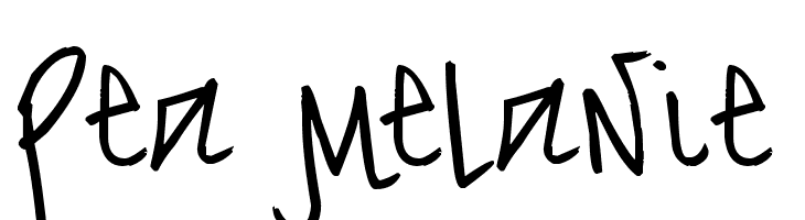 Pea Melanie  Frei Schriftart Herunterladen