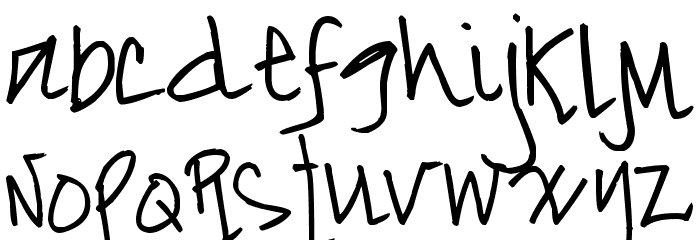 Pea Melanie Font LOWERCASE