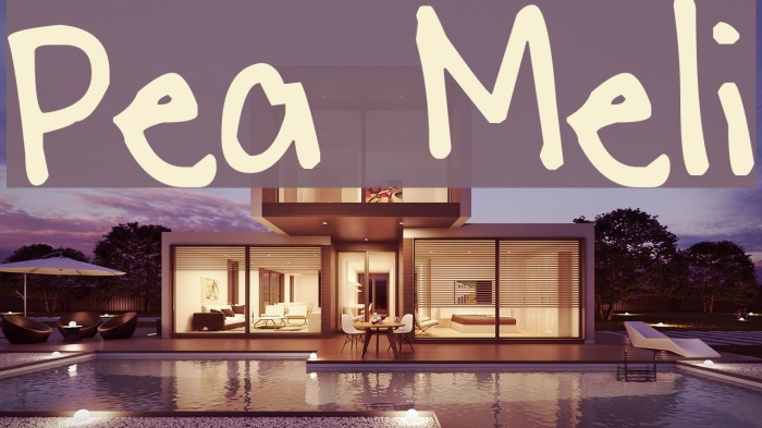 Pea Meli Font examples