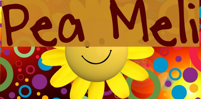 Pea Meli Font examples