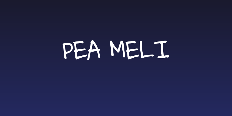 Pea Meli Social Header