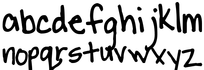 Pea Meli Font LOWERCASE
