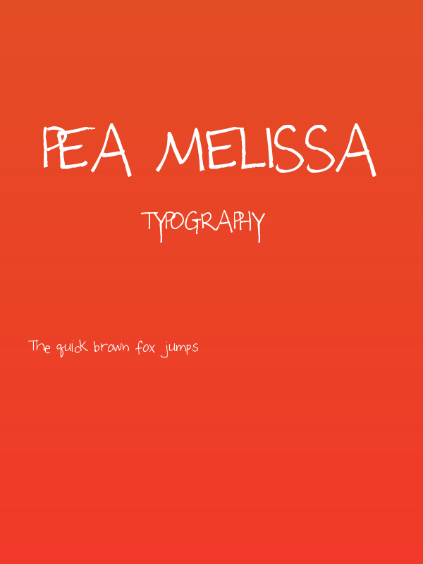 Pea Melissa Poster
