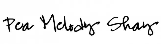 Pea Melody Shay  नि: शुल्क फ़ॉन्ट्स डाउनलोड