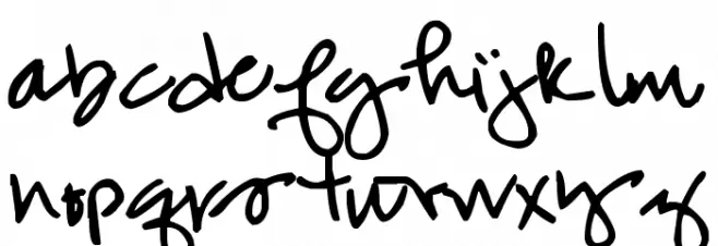 Pea Melody Shay फ़ॉन्ट लोअरकेस