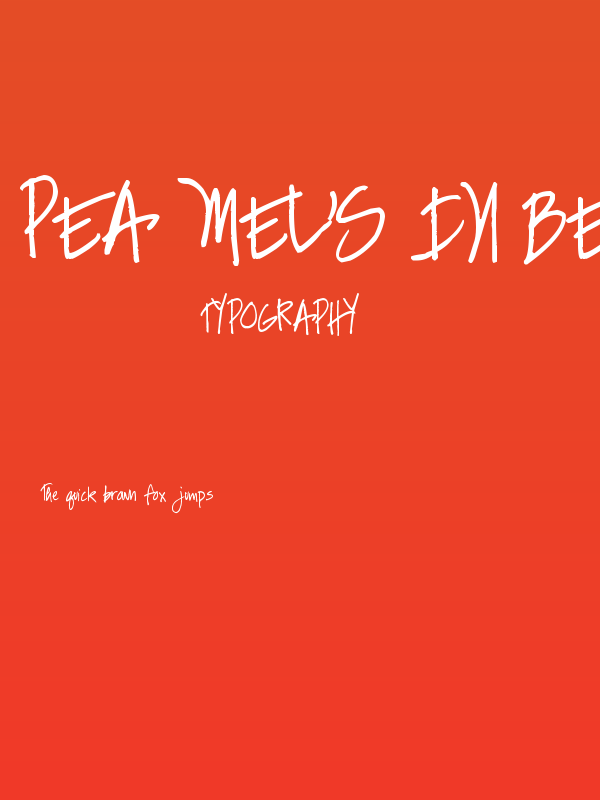Pea Mel's In Between Poster