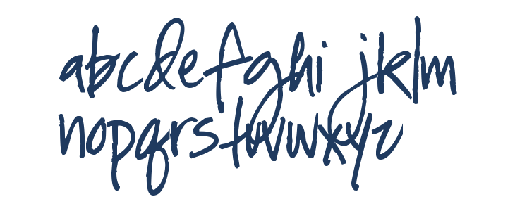 Pea Mel's In Between Lowercase