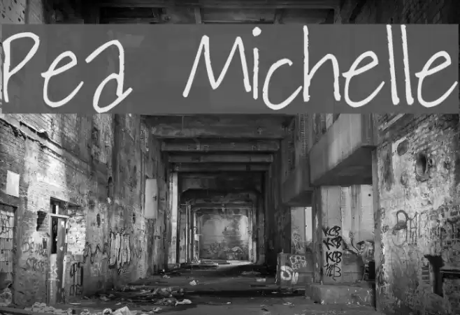 Pea Michelle Font examples
