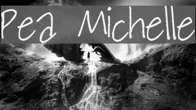 Pea Michelle Font examples