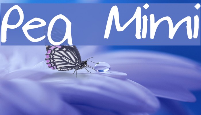Pea Mimi Font examples