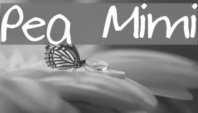 Pea Mimi Font examples