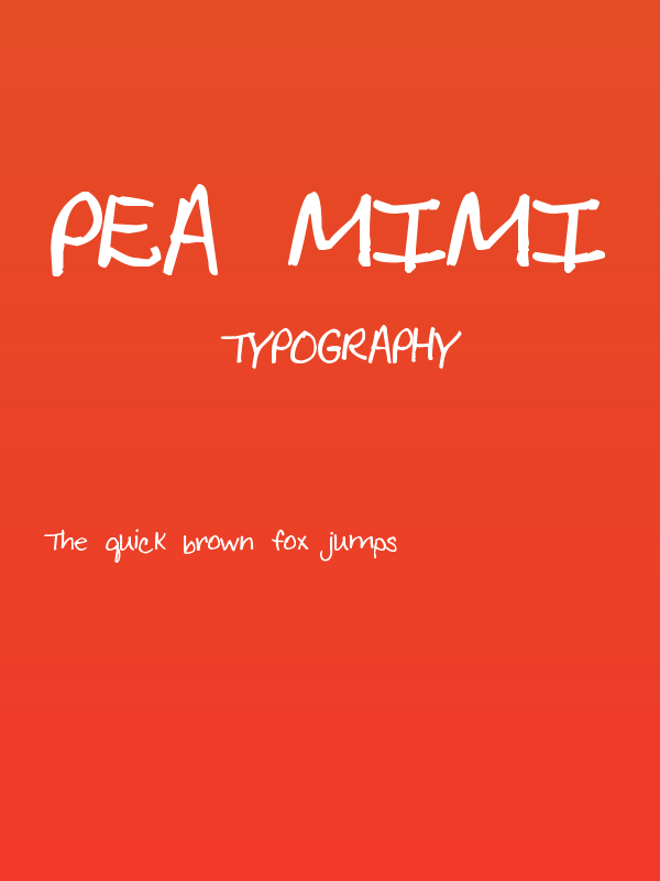Pea Mimi Poster
