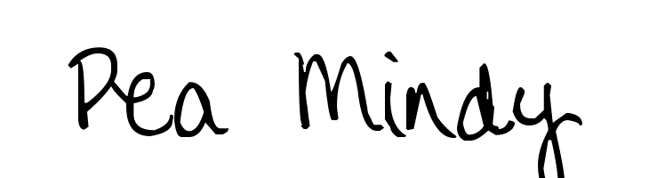 Pea Mindy Font