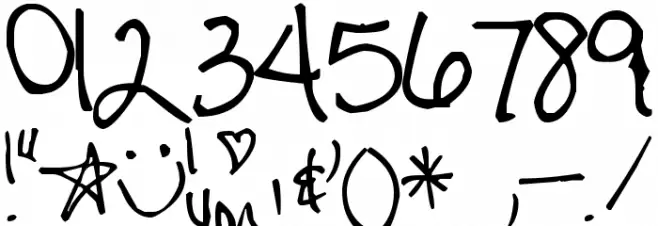 Pea Mindy Font OTHER CHARS