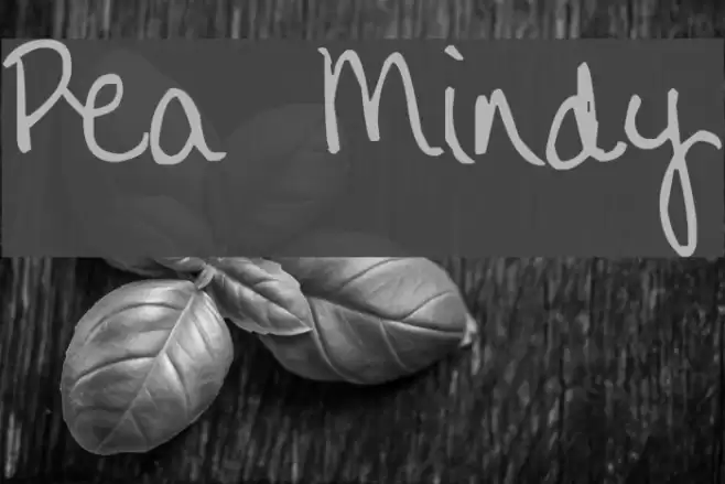 Pea Mindy Font examples