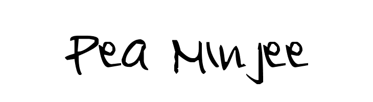 Pea Minjee  नि: शुल्क फ़ॉन्ट्स डाउनलोड