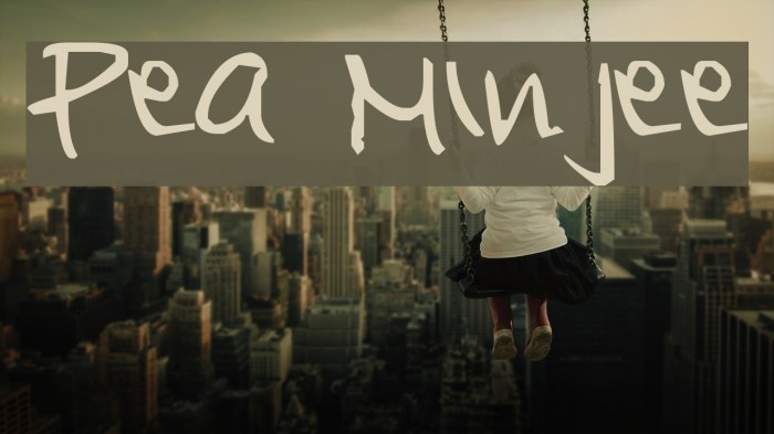 Pea Minjee Font examples