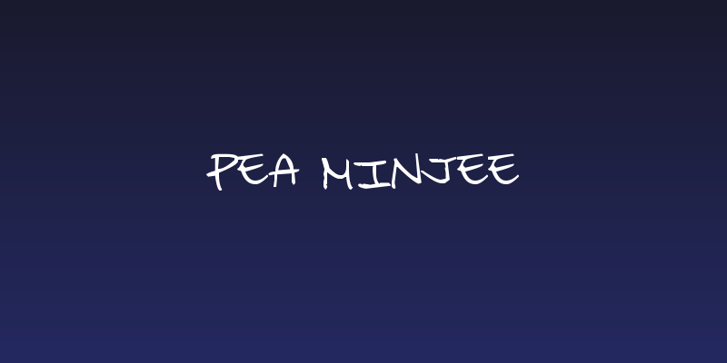 Pea Minjee Social Header