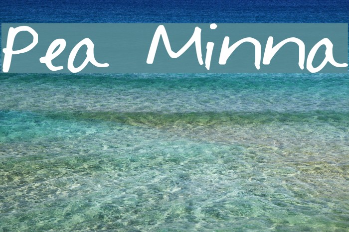 Pea Minna لخطوط تنزيل examples
