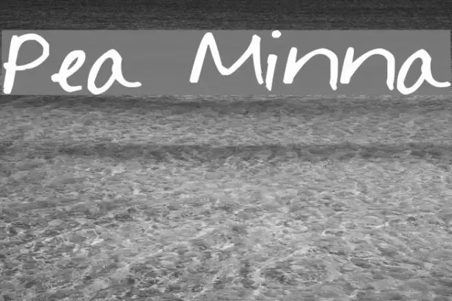 Pea Minna Font examples
