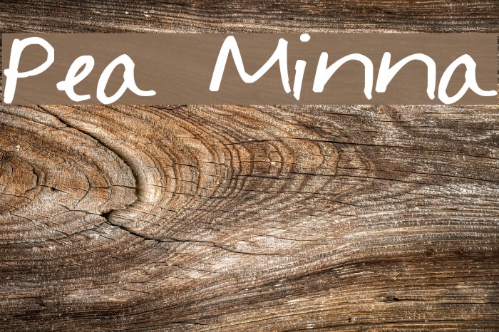 Pea Minna لخطوط تنزيل examples