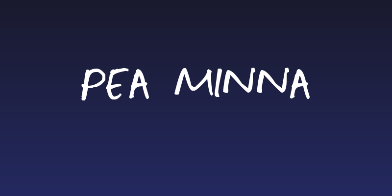Pea Minna Social Header