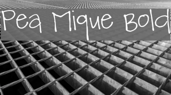 Pea Mique Bold Font examples