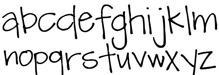 Pea Mique Bold Font LOWERCASE