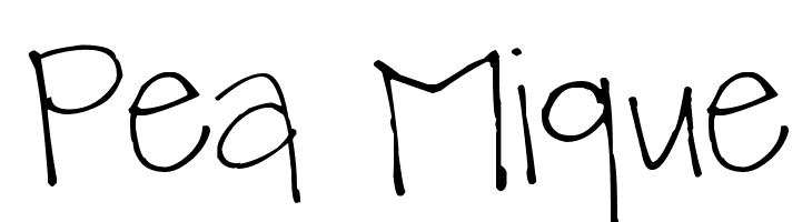 Pea Mique Font