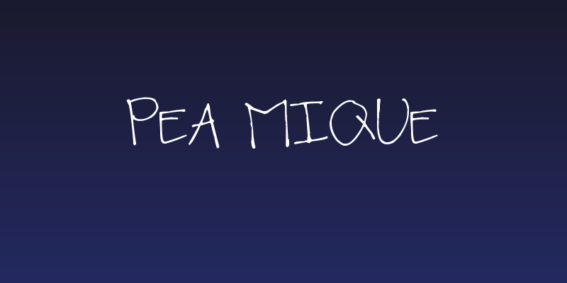 Pea Mique Social Header