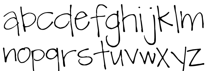 Pea Mique Font LOWERCASE