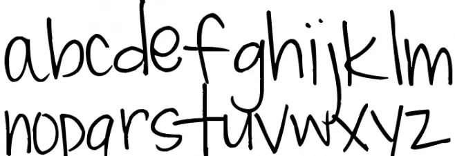 Pea Miss Mary خط أحرف صغيرة