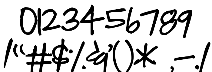 Pea MissStaker フォント その他の文字
