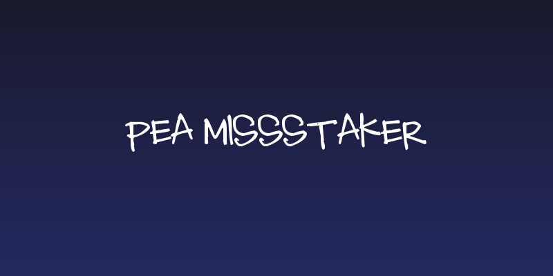 Pea MissStaker Social Header
