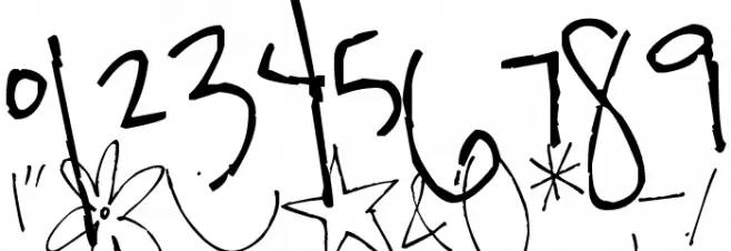 Pea Missing You Font OTHER CHARS