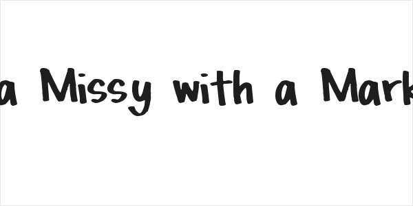 Pea Missy with a Marker Logo