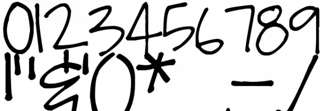 Pea Missy Font OTHER CHARS