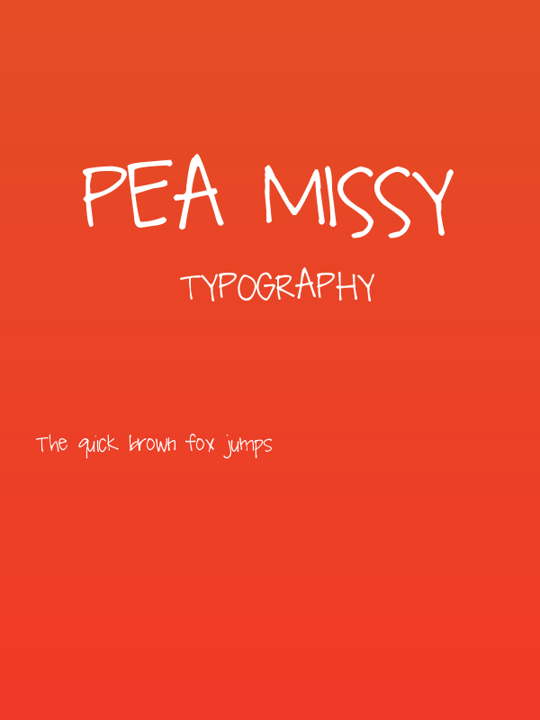 Pea Missy Poster