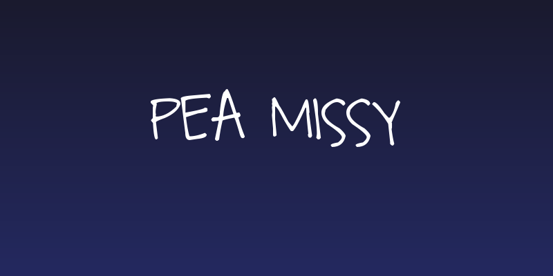 Pea Missy Social Header