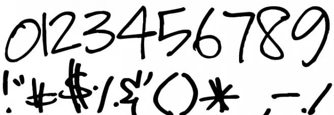 Pea Monica Font OTHER CHARS