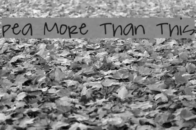 Pea More Than This  examples