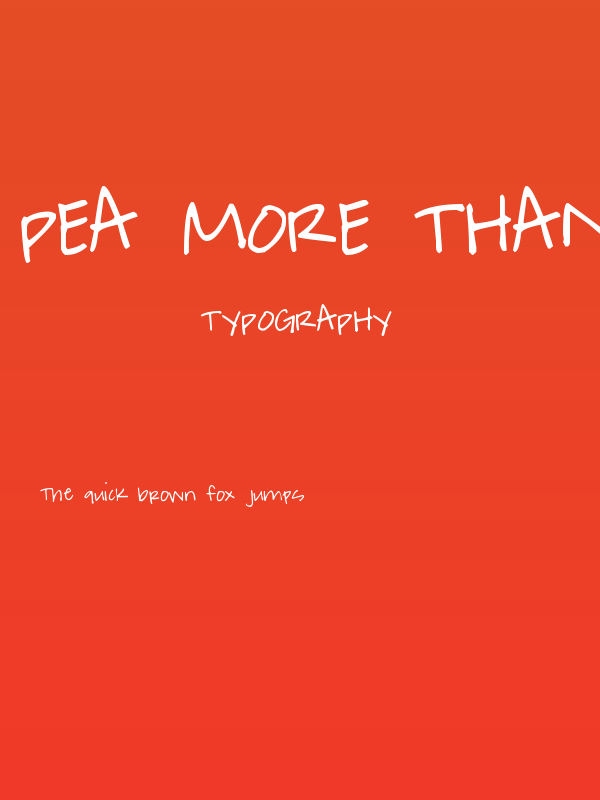 Pea More Than This Poster