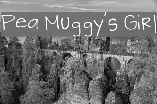 Pea Muggy's Girl Fonte examples