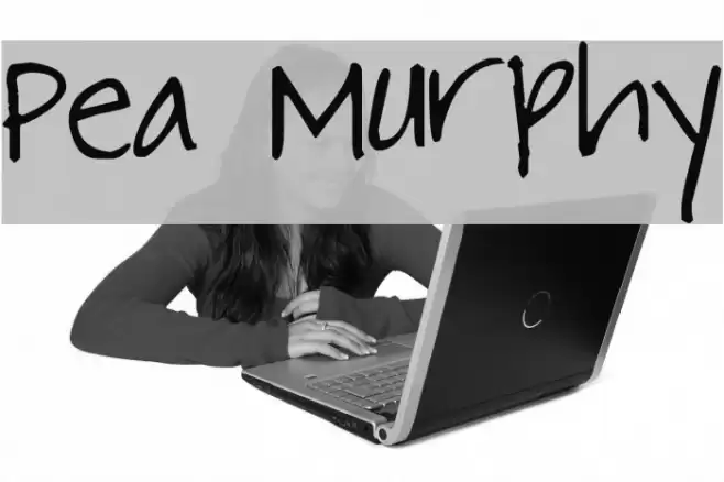 Pea Murphy Font examples