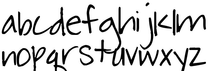 Pea Murphy Font LOWERCASE